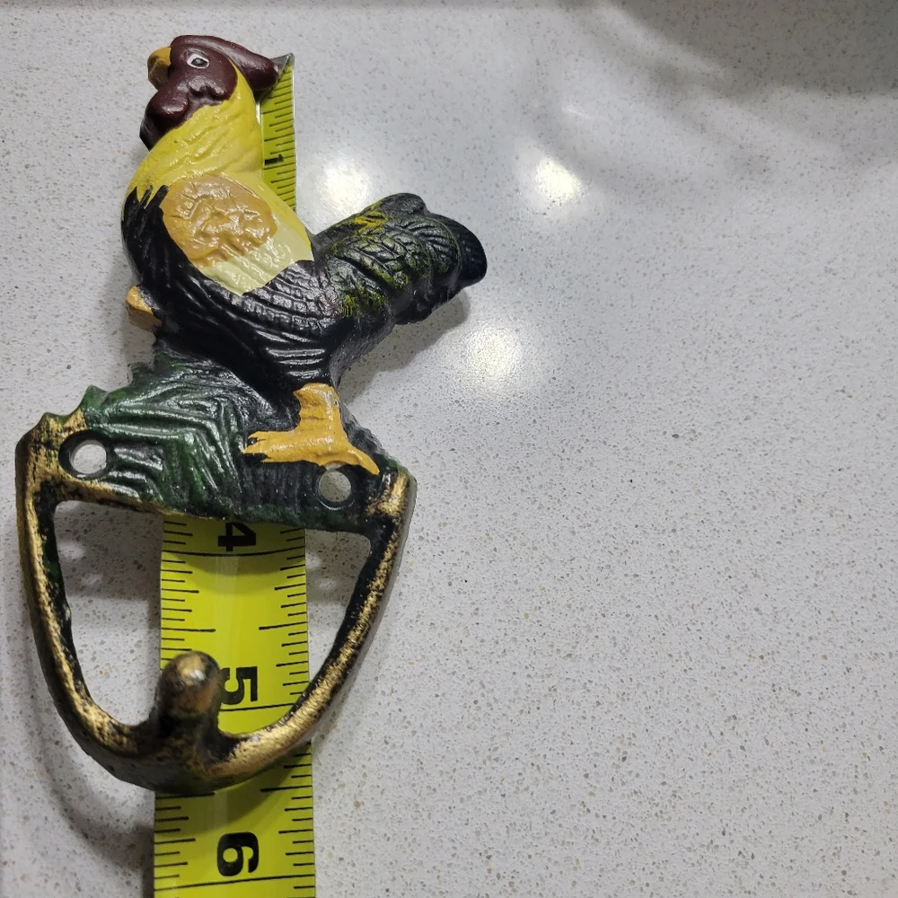 Vintage Cast Iron Rooster hook